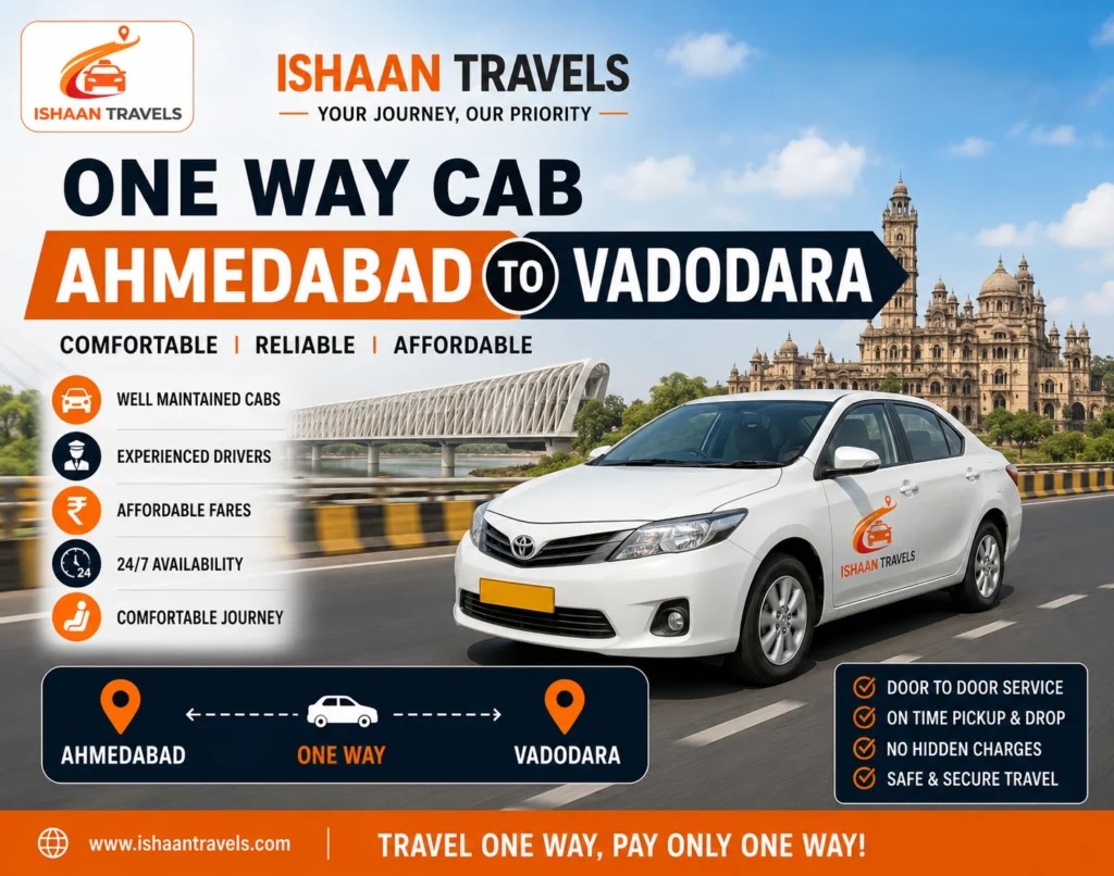 One-Way-Cab-Ahmedabad to Vadodara